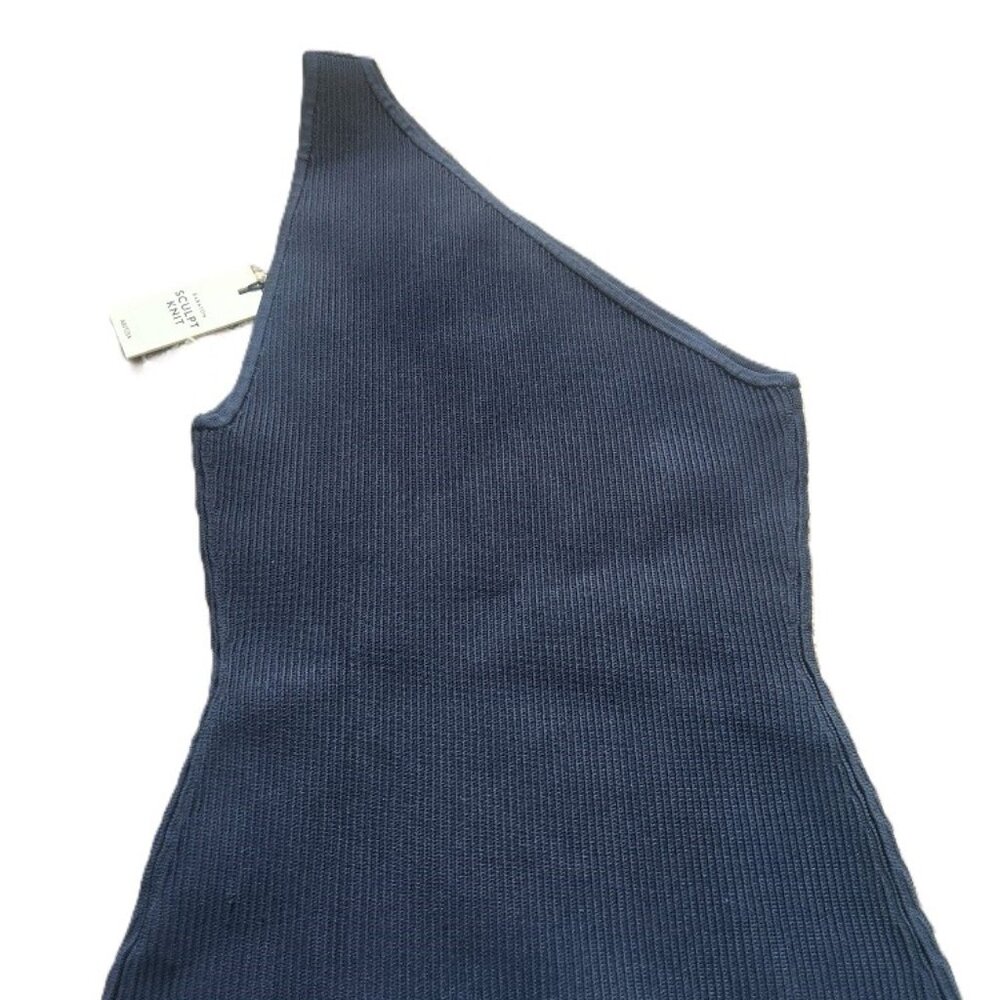 Aritzia Sculpt Knit Seven One-Shoulder Rib-Knit Top NEW WITH TAG